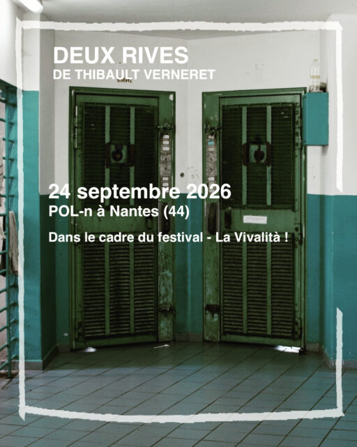 Le 24 septembre à 18h00
à Pol—n, 11 rue des olivettes - Nantes - Entrée à prix libre

FESTIVAL - LA VIVALITÀ ! #4
du 24 au 26 septembre 2026
Cinéma Documentaire - Restauration sur place, exclusivement sous forme de boulettes. 

D’années en années, la Vivalità affirme sa générosité et ses rondeurs. Trois séances par soir et une restauration tout en « boulettes » entre les films. Paysages en résistance, peuples qui montrent les crocs, intimités de cœurs battants, films imprévisibles et à débordement... cette 4ème édition fait la part belle au piment.

@la.vivalita